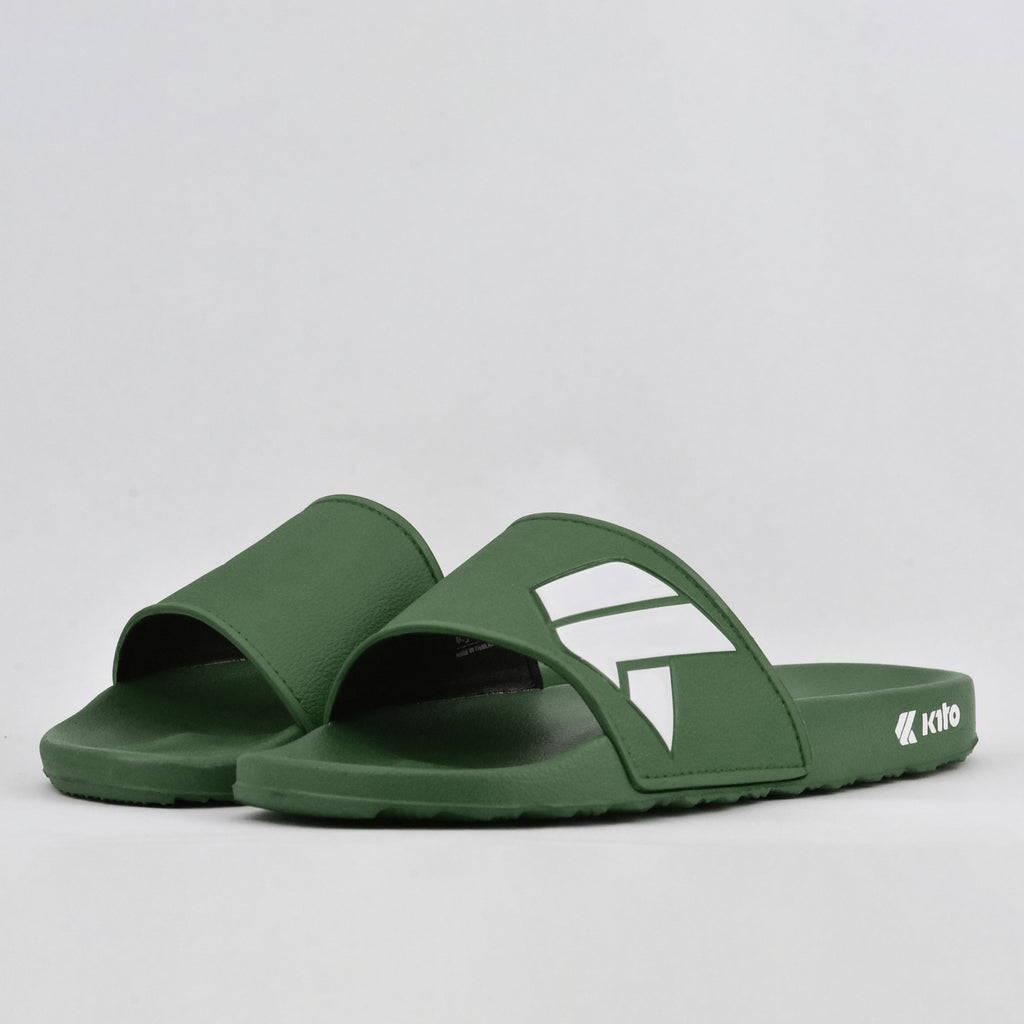 Kito Claquettes Olive Confortables pour Homme