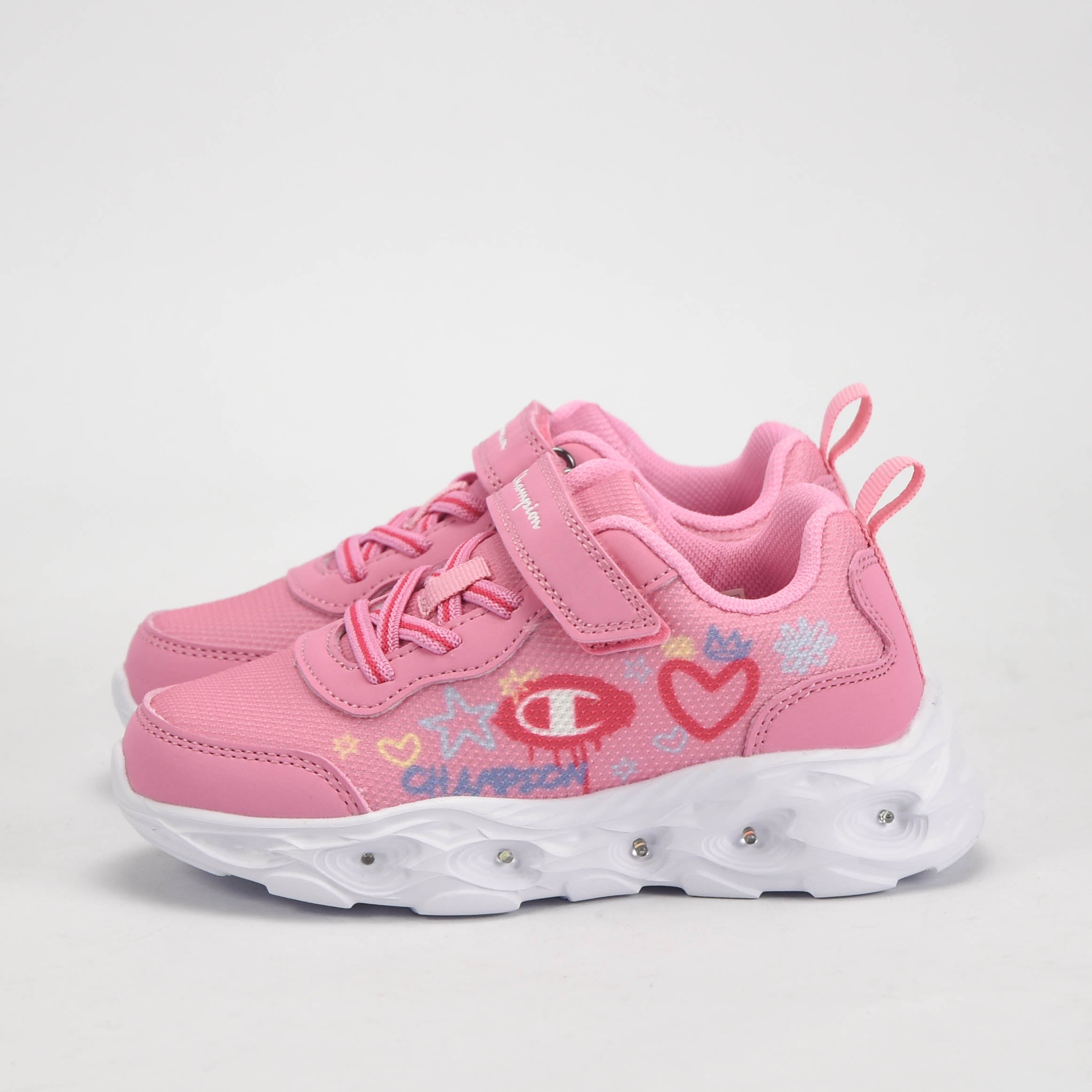 Champion Baskets Lumineuses à Scratch Petite Fille
