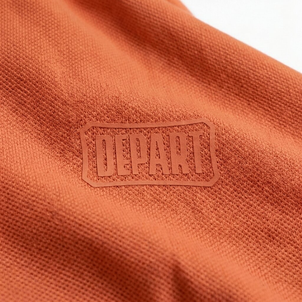 Kimland Polo Homme Couleur Rouille Élégant