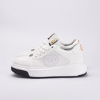 Baskets Plateforme Blanches Style Luxe Femme