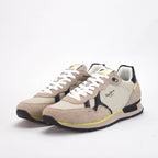Pepe Jeans Baskets Basses Style Rétro Beige Homme