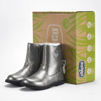 Chicco Bottines Argentées avec Cœur et Paillettes Fille