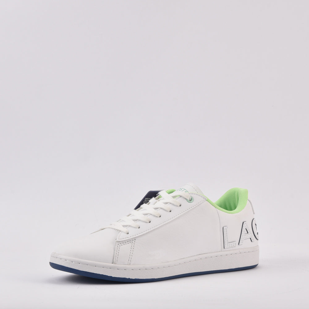 Lacoste Carnaby Evo Baskets en Cuir Blanc Homme