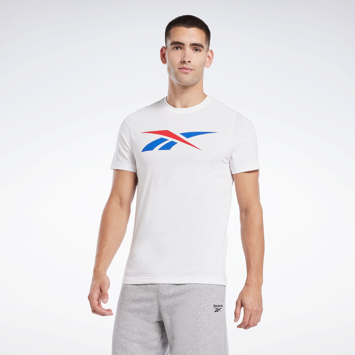 Reebok T-Shirt Logo Classique Homme Blanc