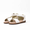 Safety Jogger Sandales Fille Blanc Papillons Confortables