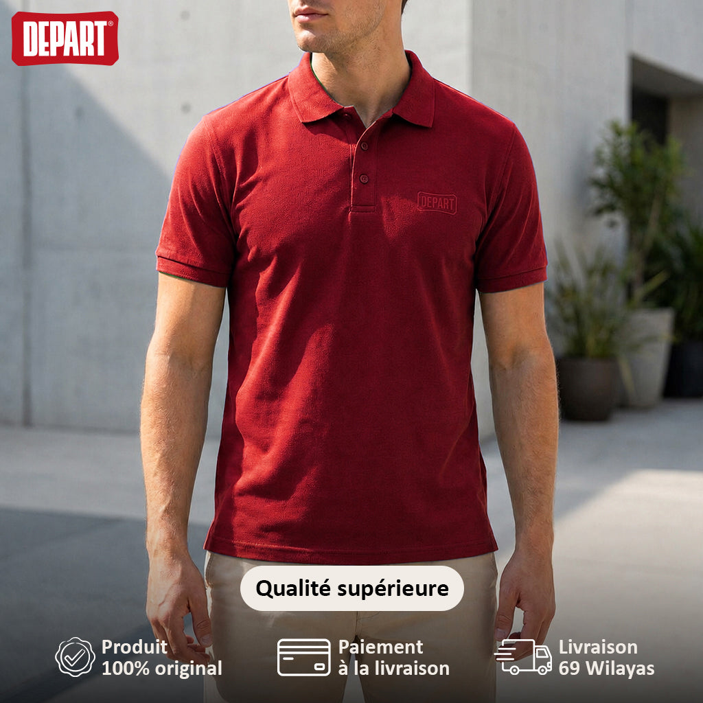 Depart Polo Homme Rouge Élégant et Confortable