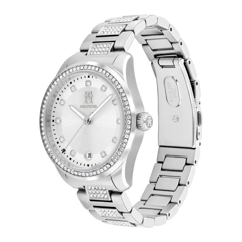 Tommy Hilfiger Montre Femme Acier Inoxydable Cristaux Élégante