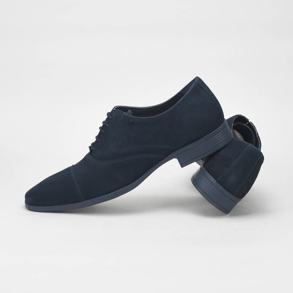 André Chaussures Richelieu Daim Bleu Élégant Homme