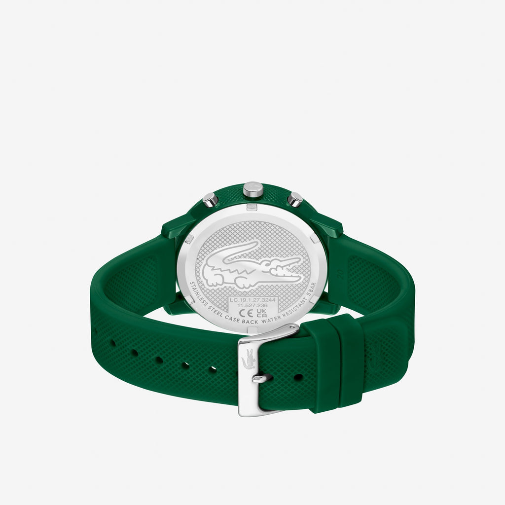 Montre Lacoste 12.12 Chronographe Silicone Vert Homme