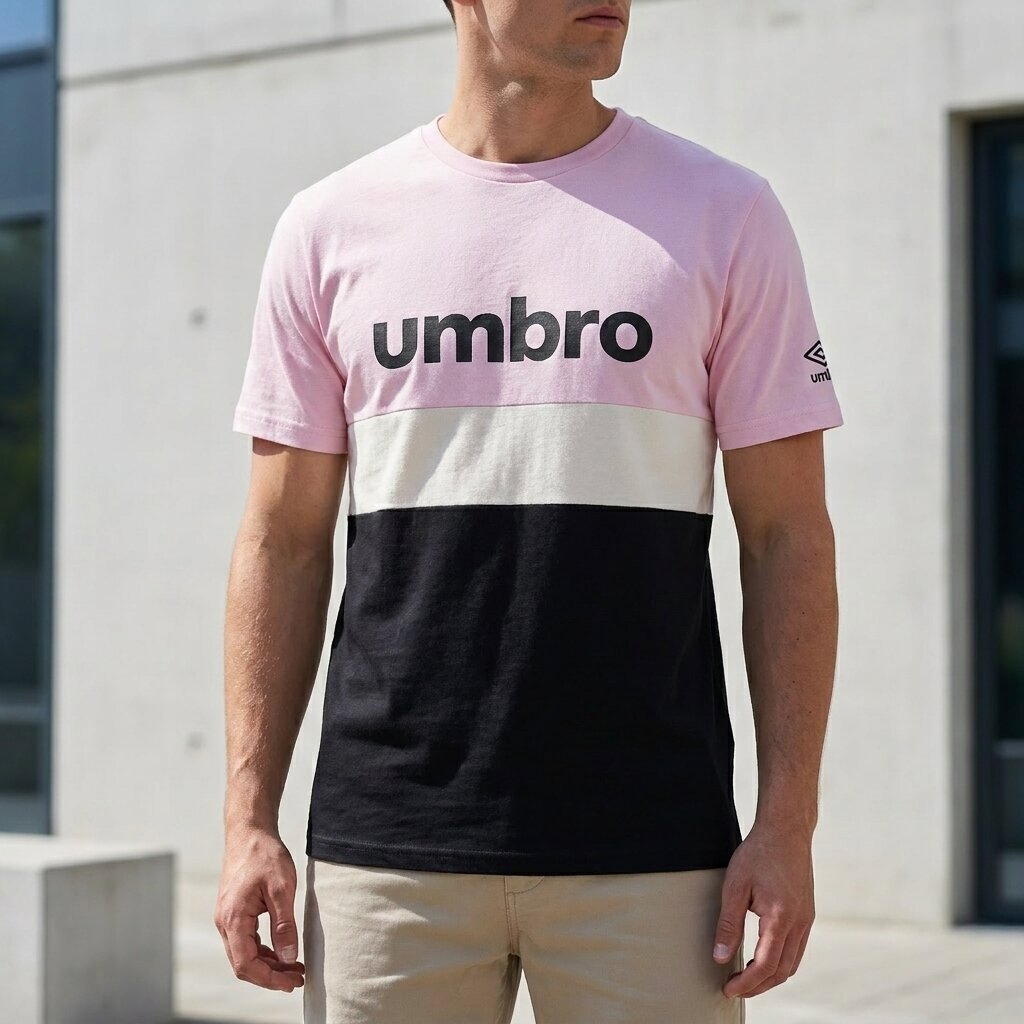 Umbro T-shirt Tricolore Logo Homme