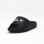 SUN68 Claquettes Logo Noir Confortable Homme
