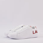 Lacoste Sneakers en Cuir Blanc Style Tennis Homme