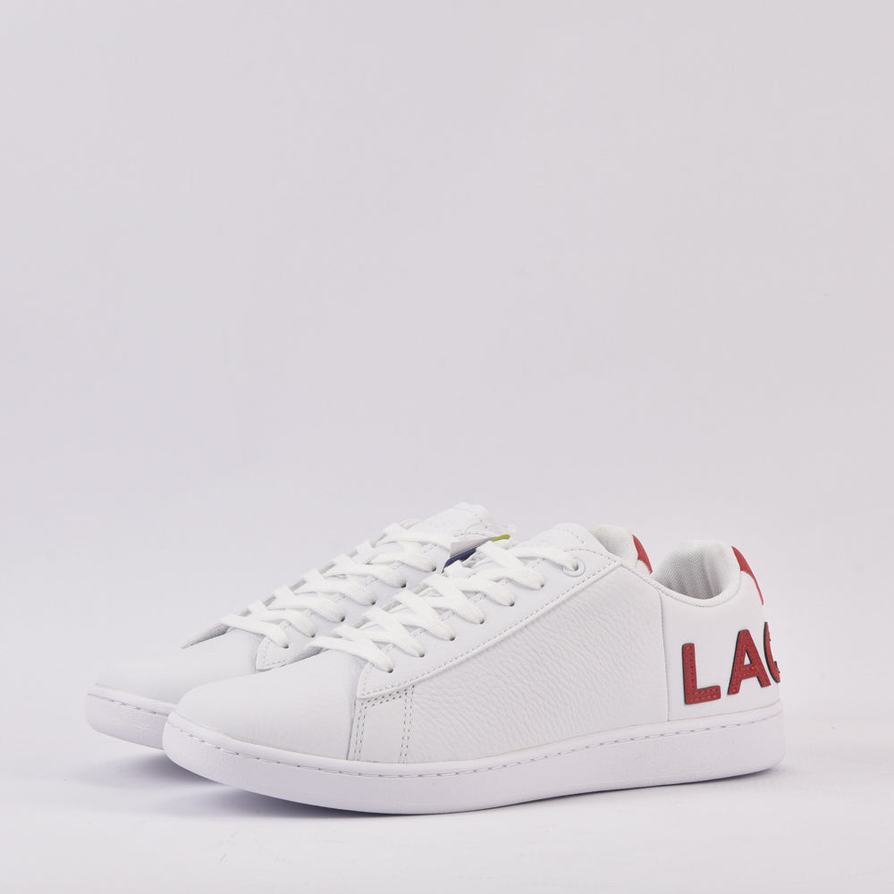 Lacoste Sneakers en Cuir Blanc Style Tennis Homme