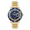 Montre Lacoste Acier Doré Cadran Bleu Élégante Homme