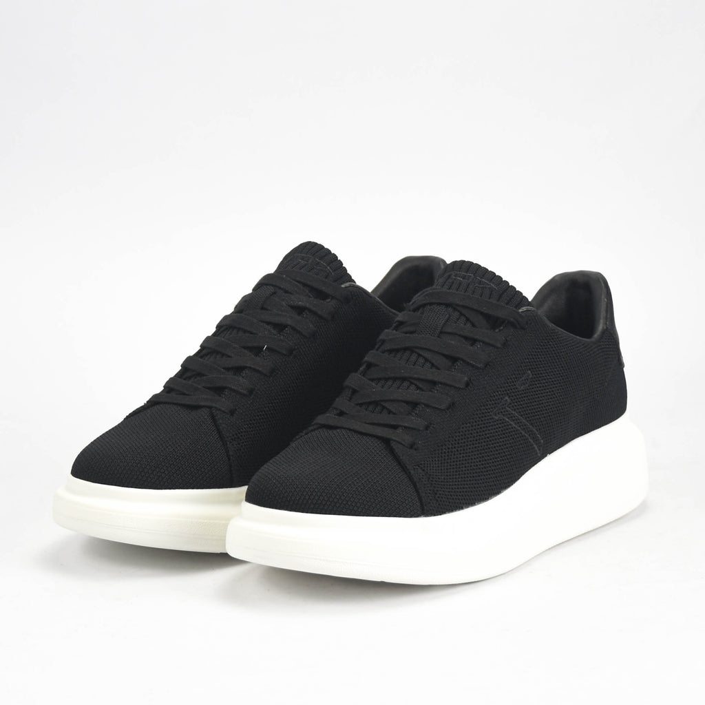 VO7 Baskets Elysee Knit Noir Confortables Homme