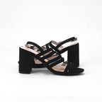 André Sandales à Talons Brides Noir Femme