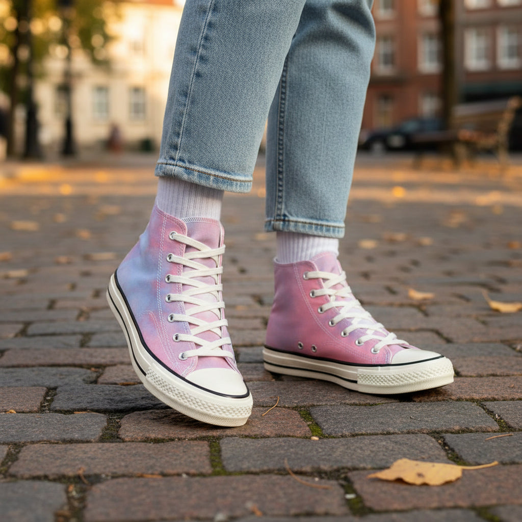 André Baskets Montantes Tie-Dye Pastel Femme