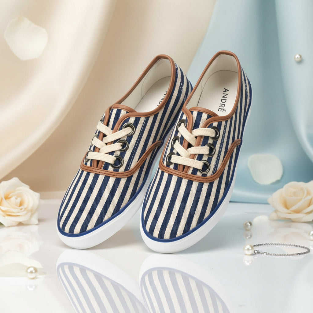 André Baskets Rayées Style Marin Femme