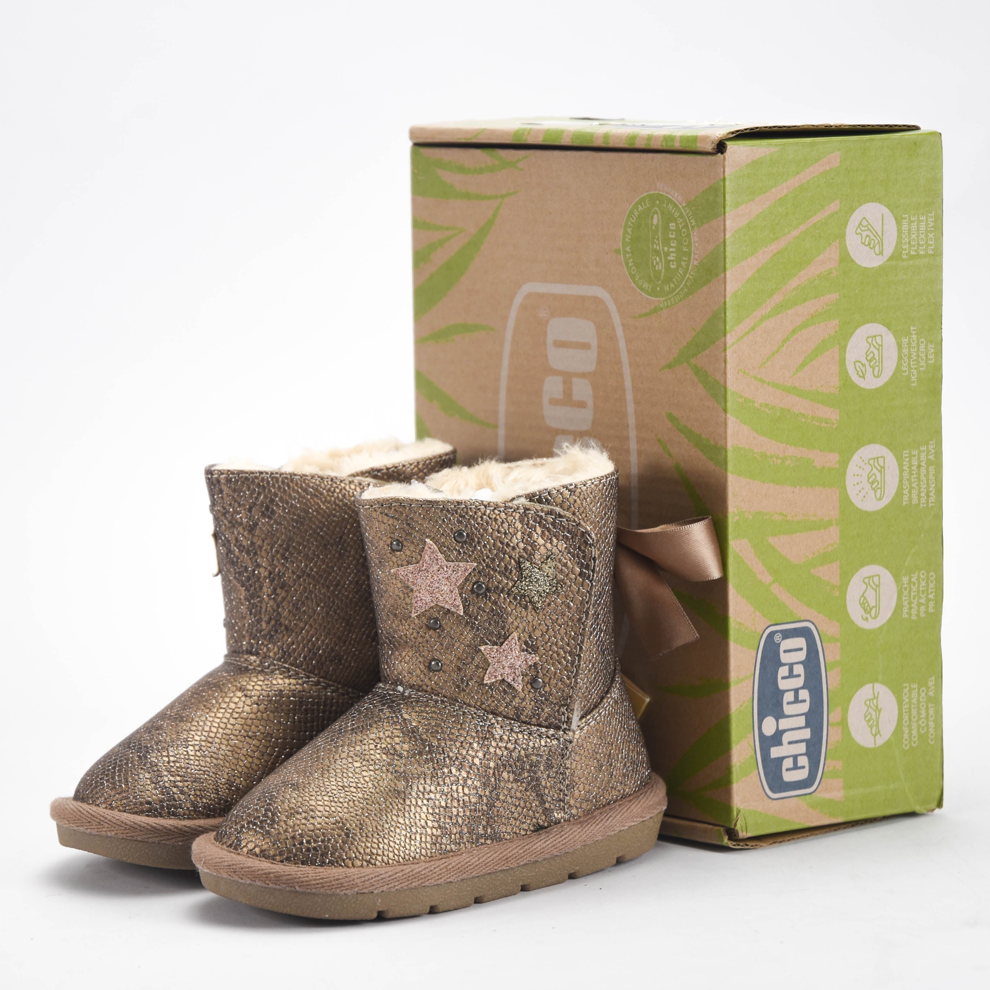 Chicco Bottines Fourrées à Étoiles Fille
