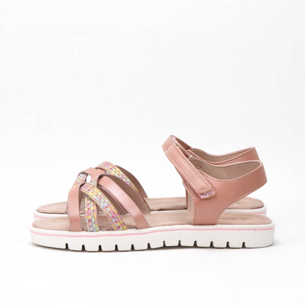 Kimland Sandales Plates Tressées Confortables Femme