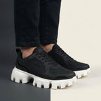 VO7 Baskets Chunky Noir et Blanc Style Urbain Homme