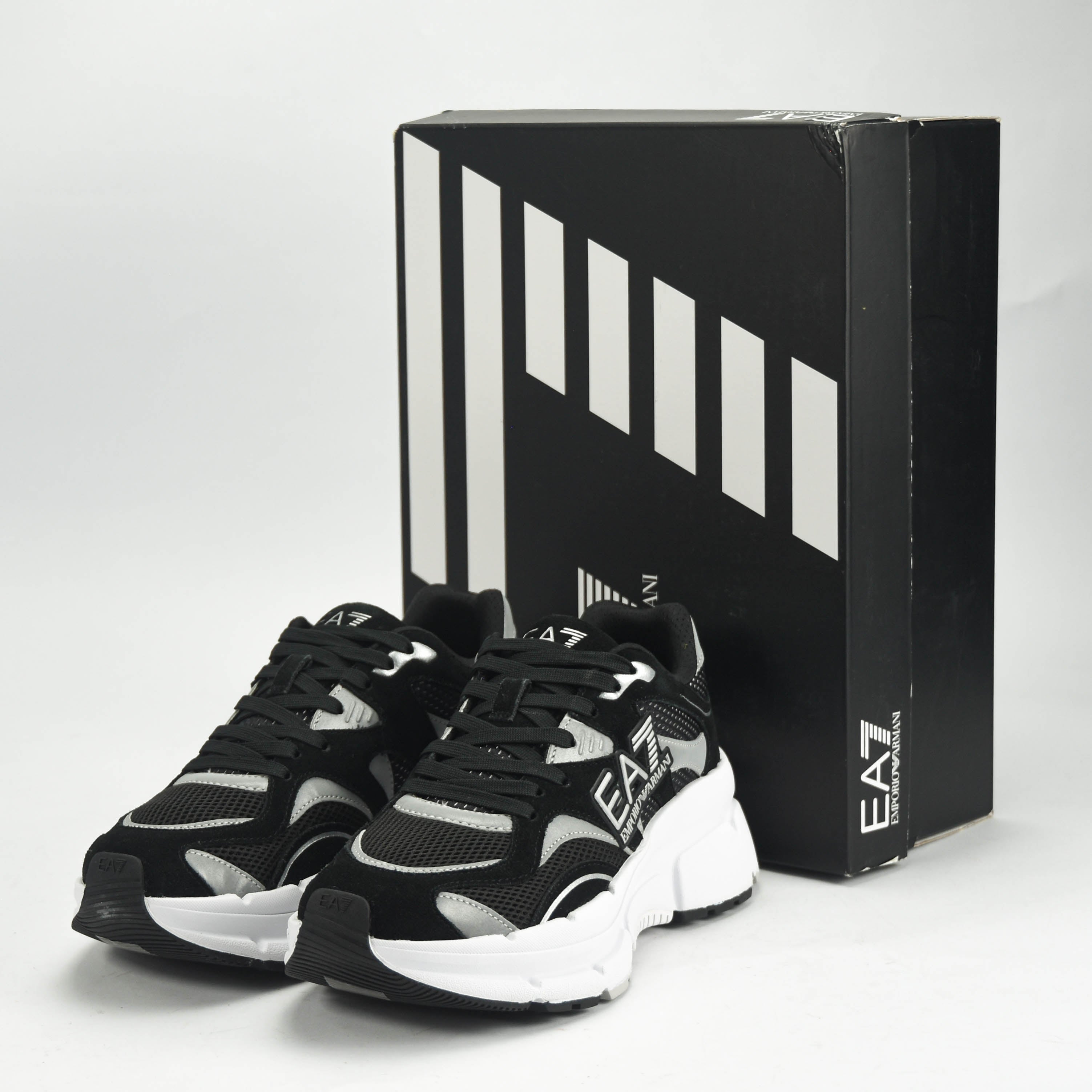 EA7 Emporio Armani Baskets Sportives Style Urbain Homme