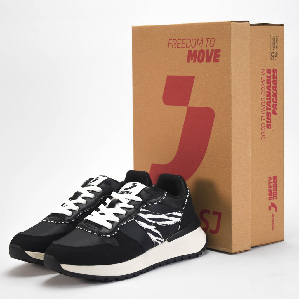 Safety Jogger Baskets Mode Légères Motif Zèbre Femme