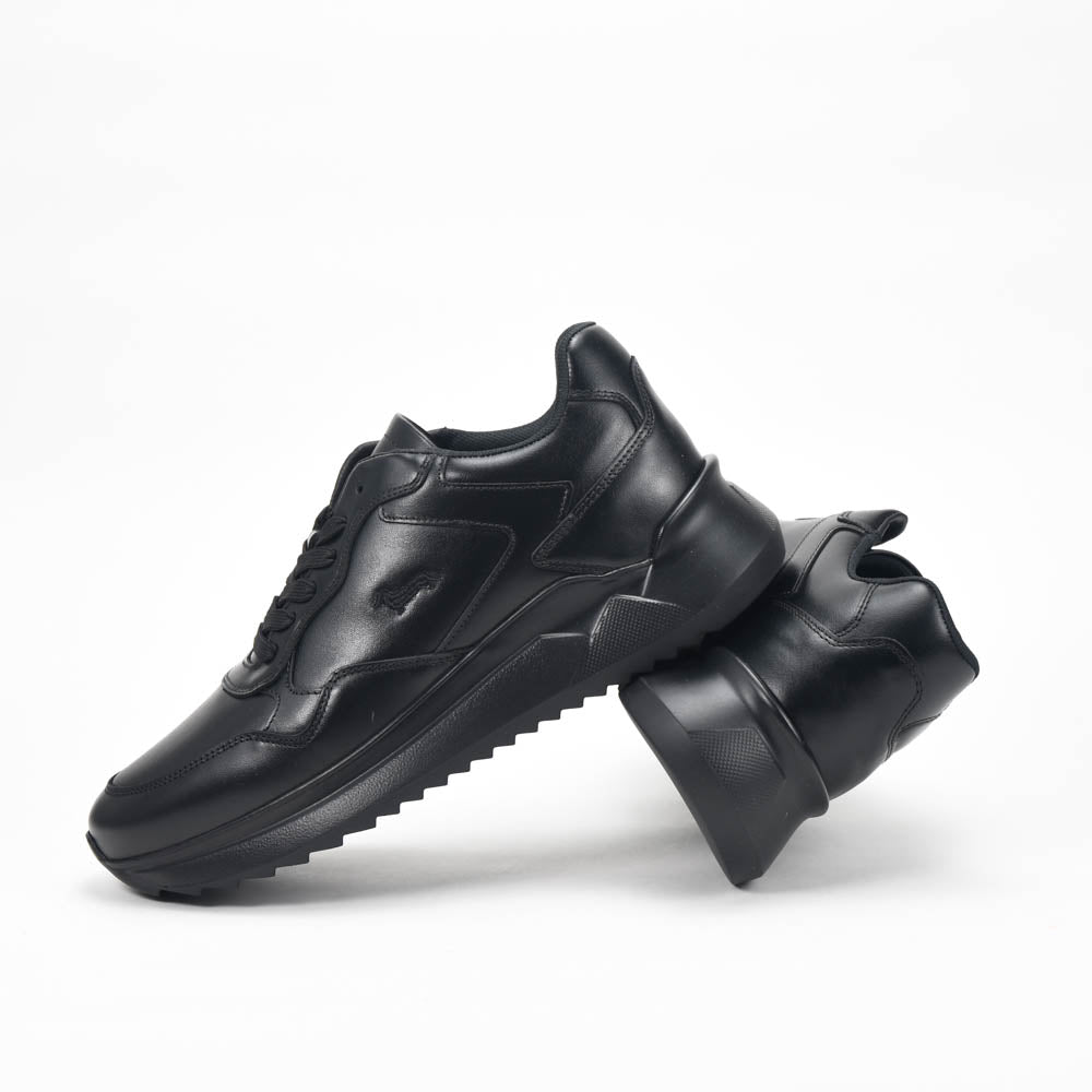 Harmont & Blaine Sneakers Cuir Noir Élégantes Homme