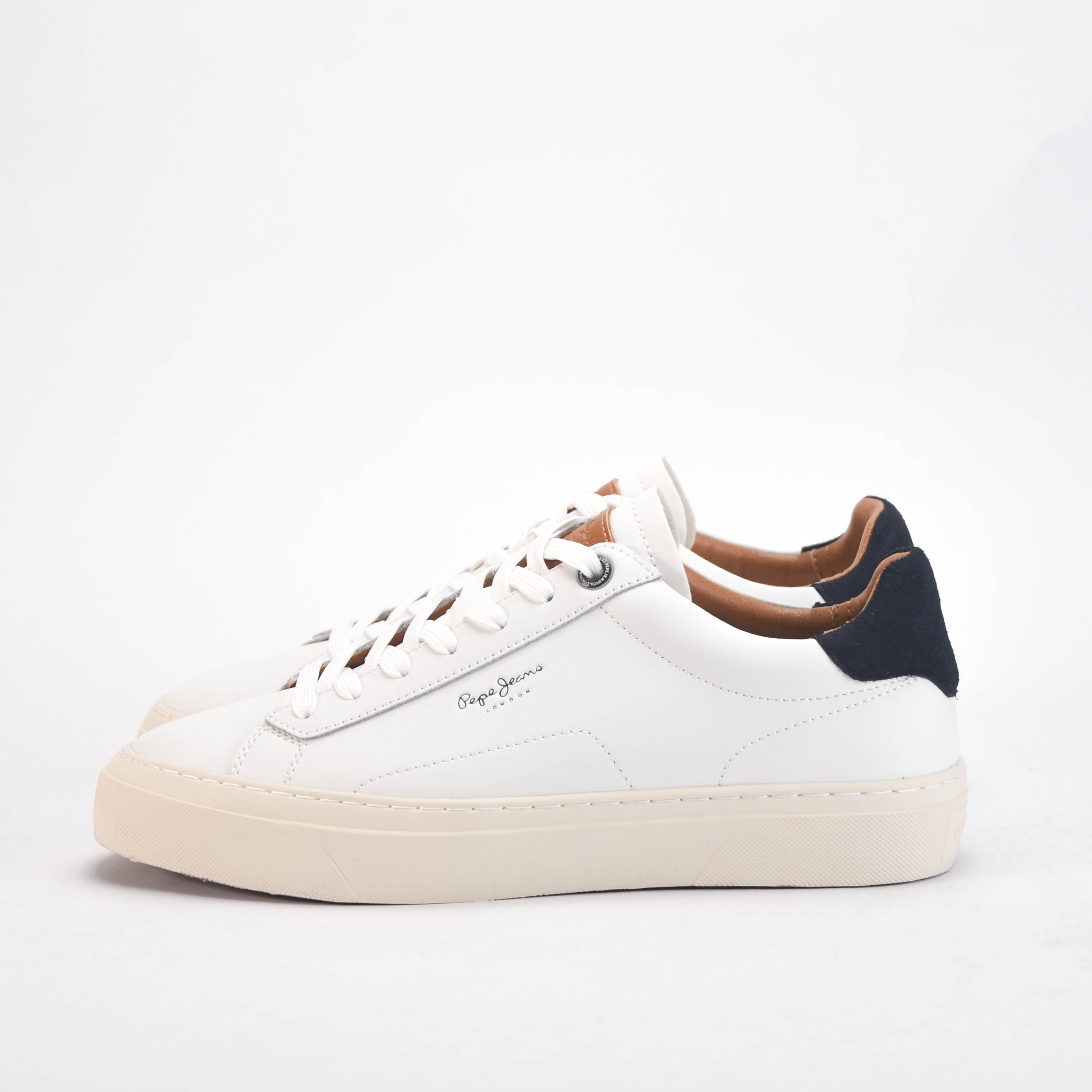 Pepe Jeans Sneakers en Cuir Blanc Homme
