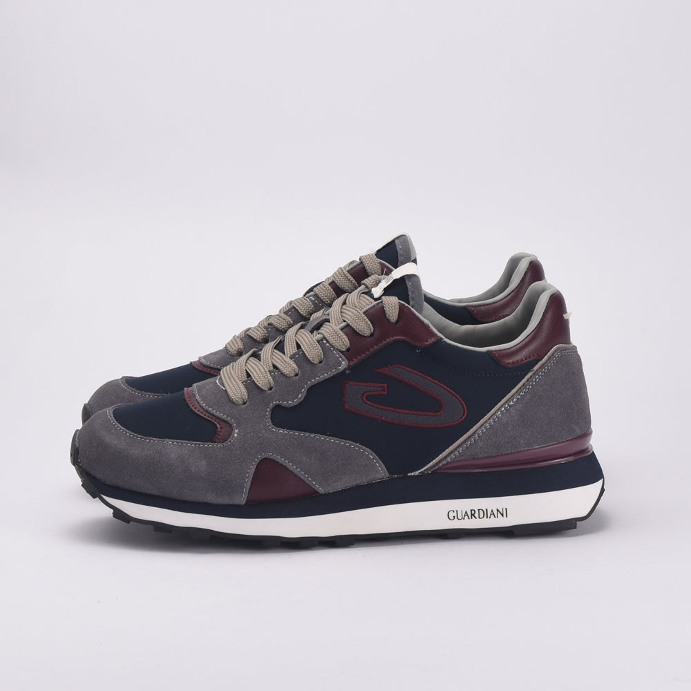 Guardiani Sneakers Casual en Cuir et Daim Homme