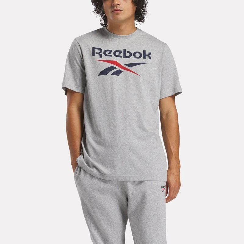 Reebok T-Shirt Logo Classique Gris Homme