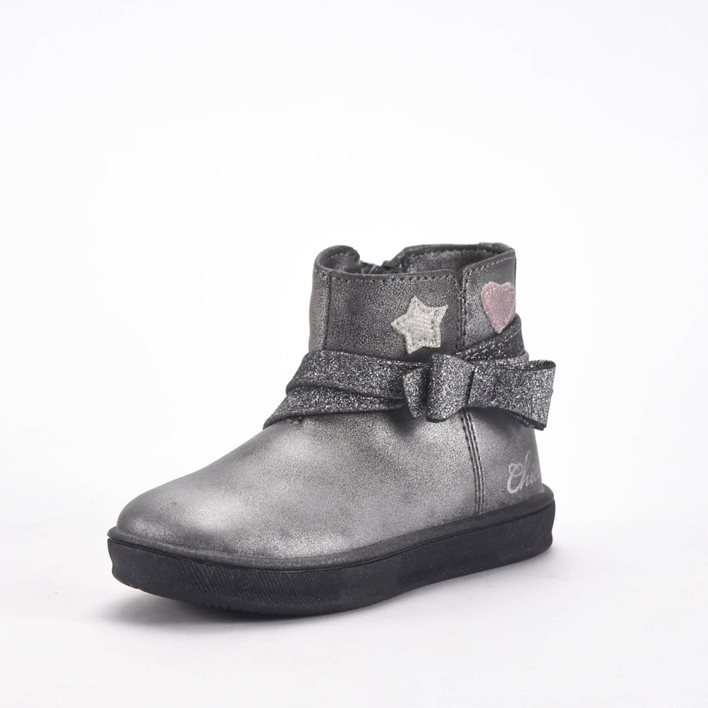 Chicco Bottines Argentées à Paillettes pour Fille