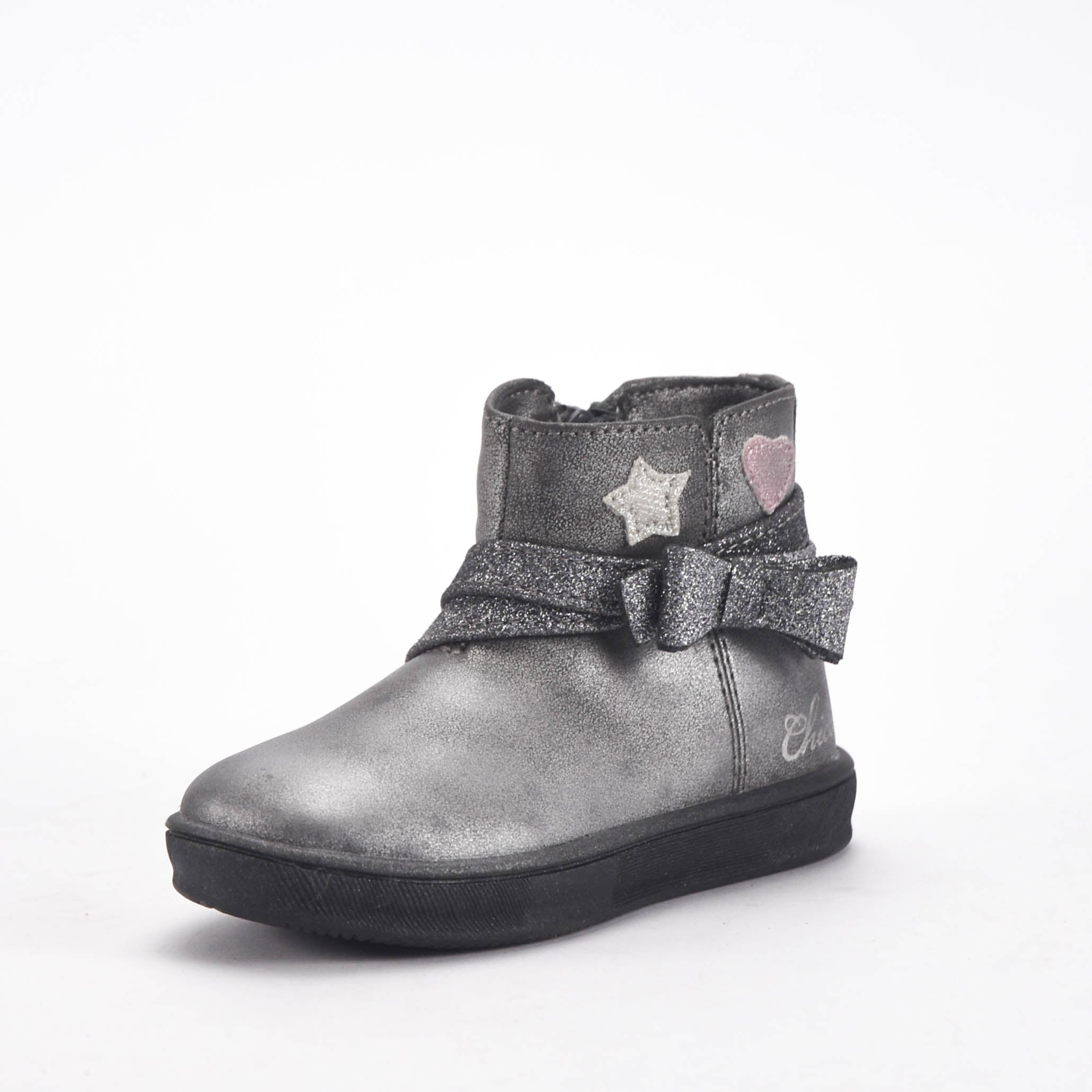 Chicco Bottines Argentées à Paillettes pour Fille
