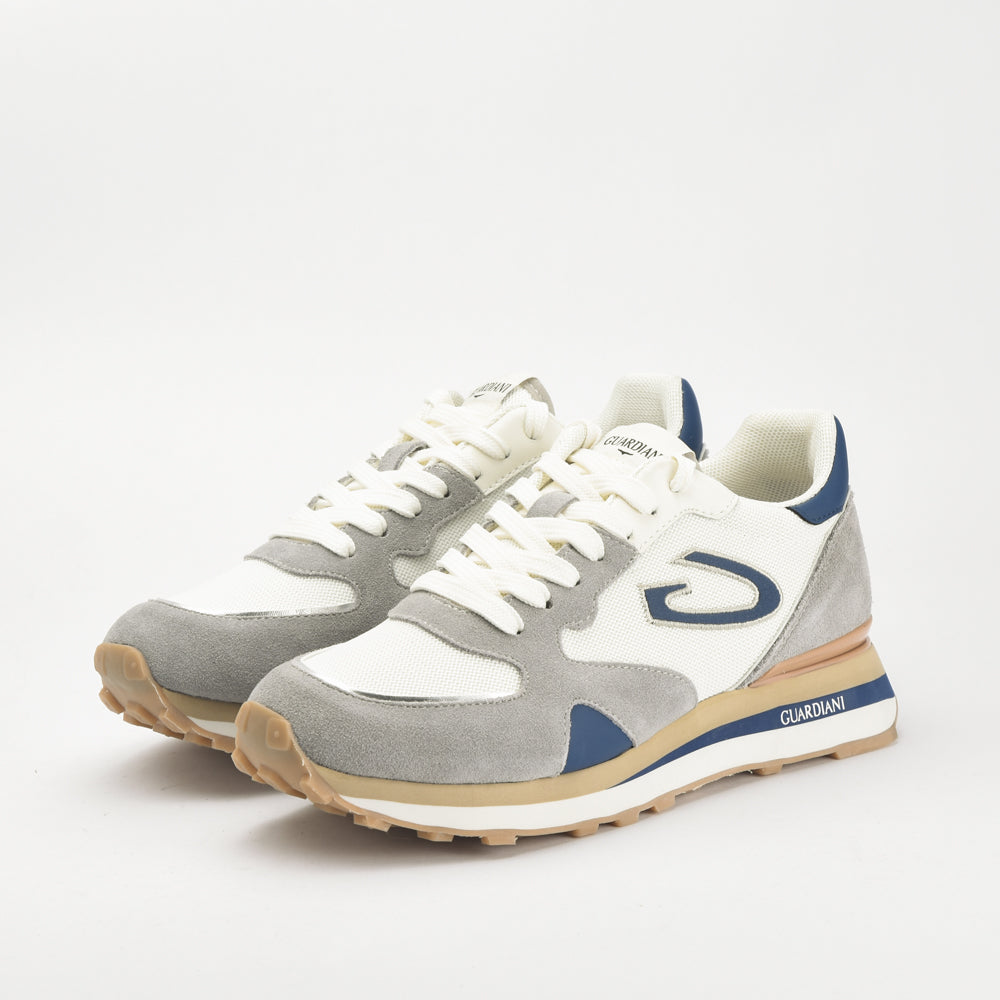 Guardiani Sneakers Running Chic en Daim et Mesh Homme