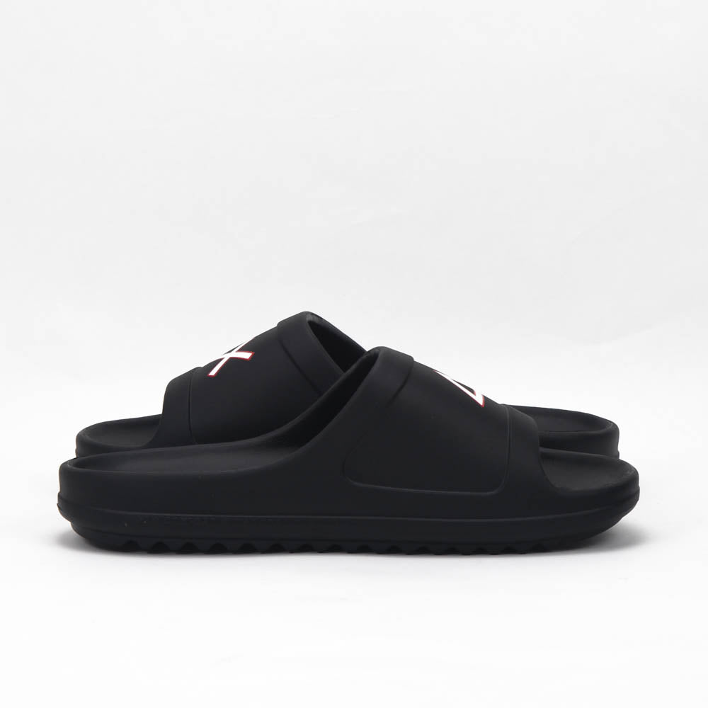 SUN68 Claquettes Logo Noir Confortable Homme