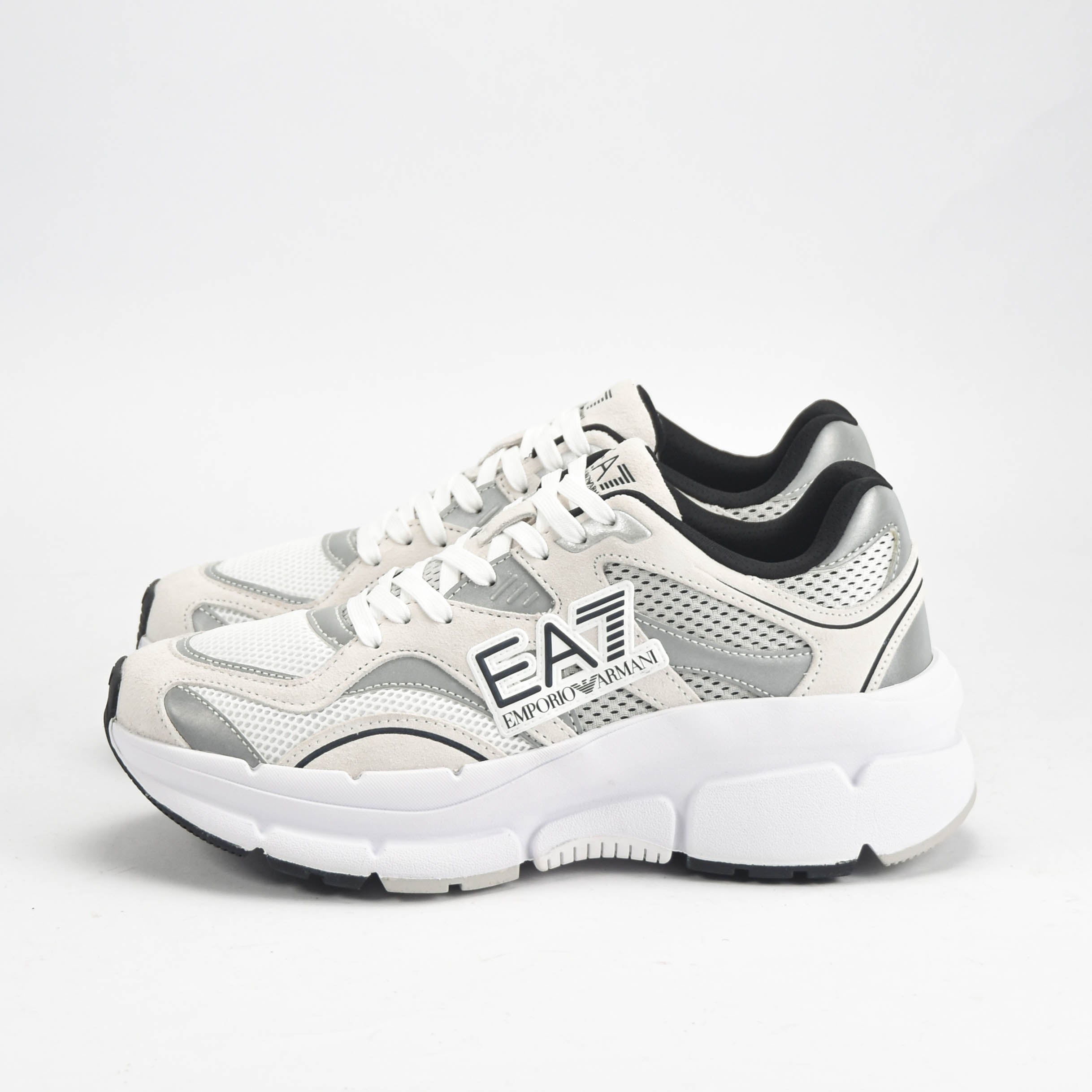 EA7 Emporio Armani Baskets Chunky Design Élégant Homme