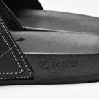 Kito Claquettes Confortables à Boucles Noir Homme