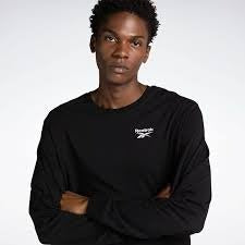 Reebok T-Shirt Manches Longues Logo Classique Homme