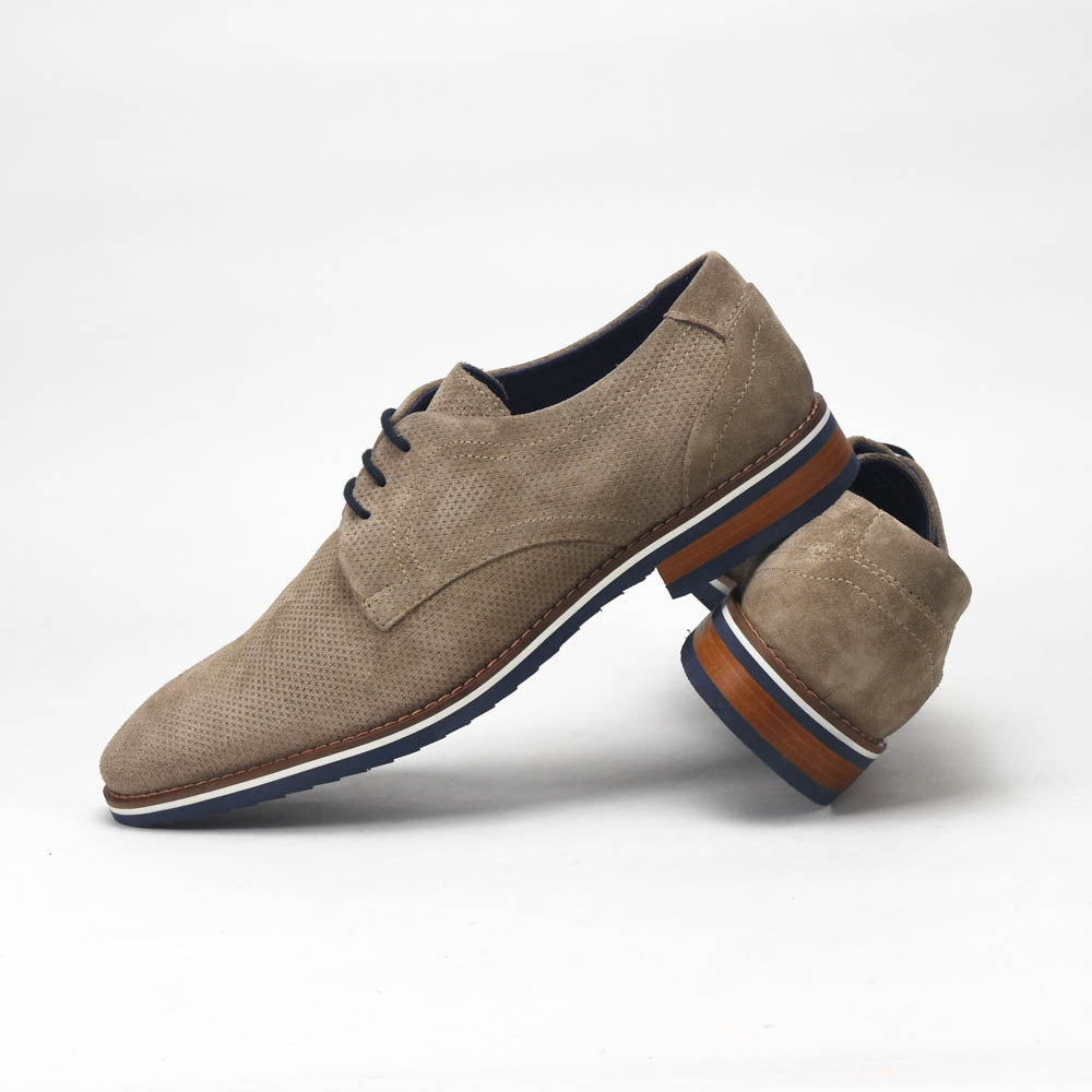 André Chaussures Derby en Daim Perforé Homme