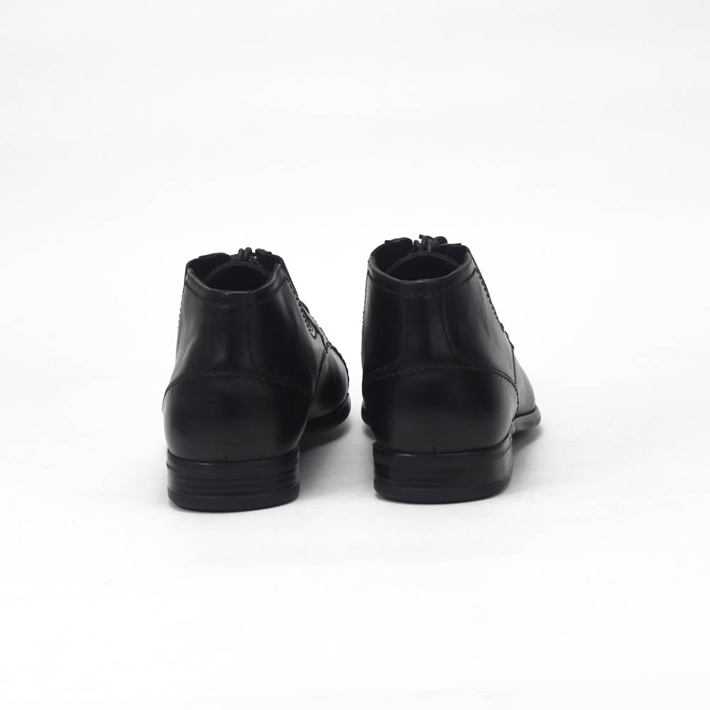 André Bottines Homme Élégantes en Cuir Noir