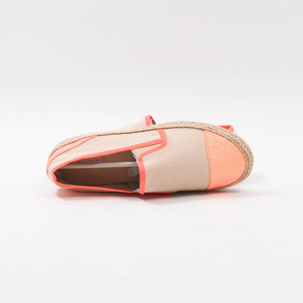 André Espadrilles Toile Pailletée Femme