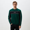 Reebok Sweatshirt Colorblock Vert et Noir Homme