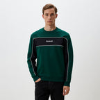 Reebok Sweatshirt Colorblock Vert et Noir Homme