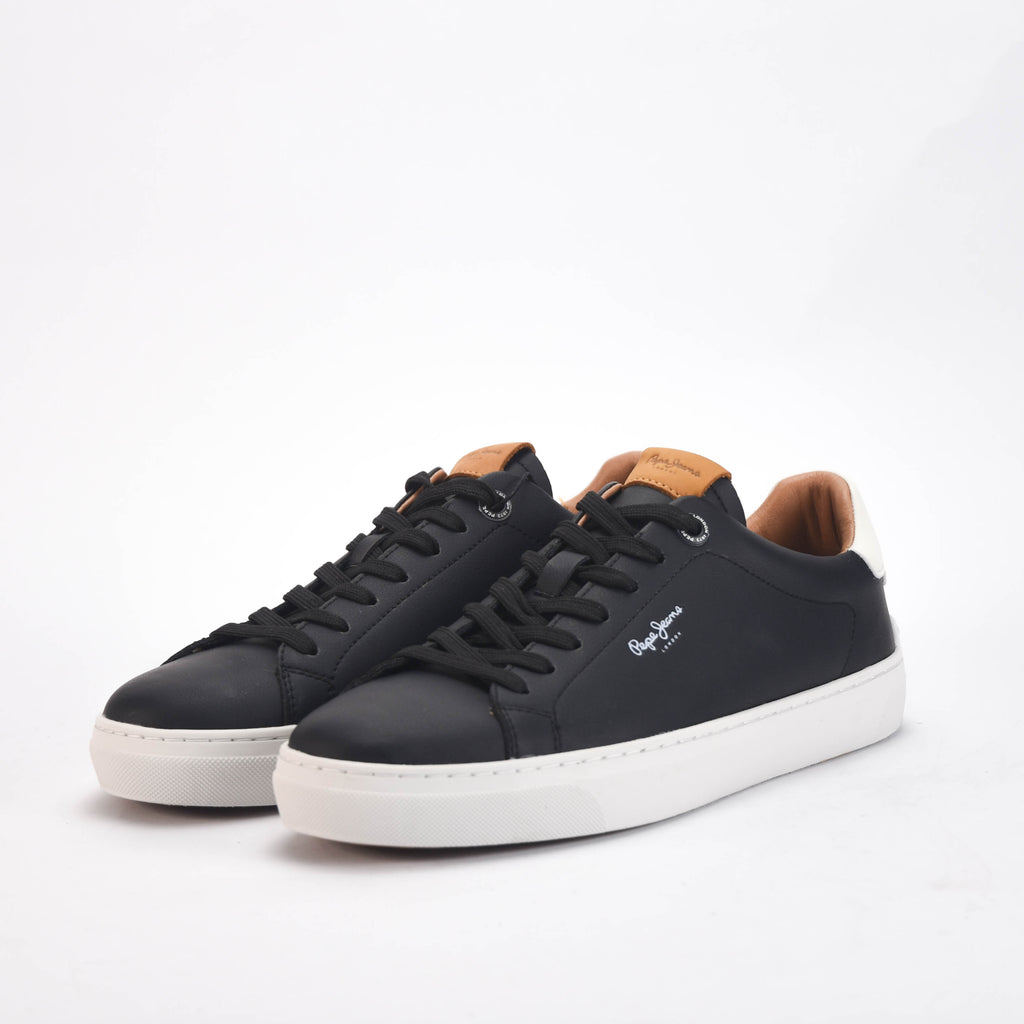 Pepe Jeans Sneakers Camden Club Cuir Noir Homme