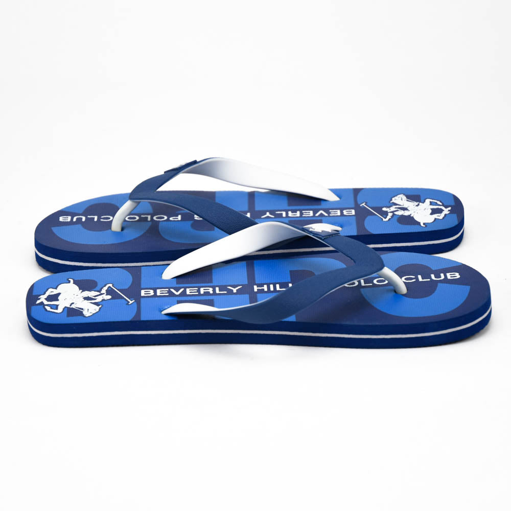 Beverly Hills Polo Club Claquettes Logo Bleu Homme