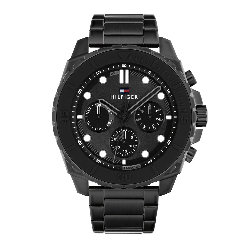 Montre Tommy Hilfiger Chronographe Acier Noir Homme