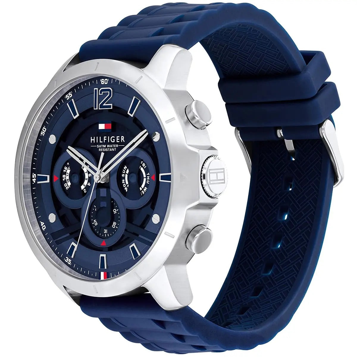 Tommy Hilfiger Montre Chronographe Bracelet Silicone Homme