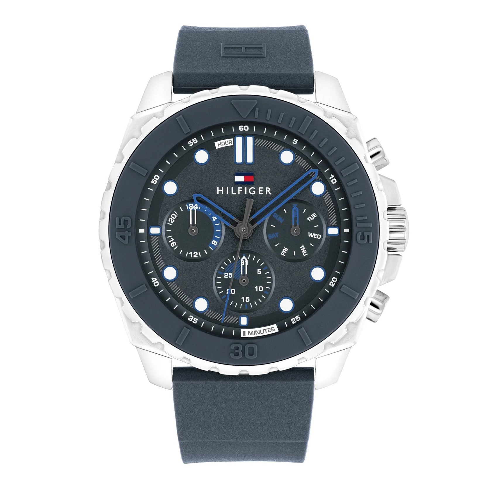 Montre Tommy Hilfiger Chronographe Sportive Bracelet Silicone Homme