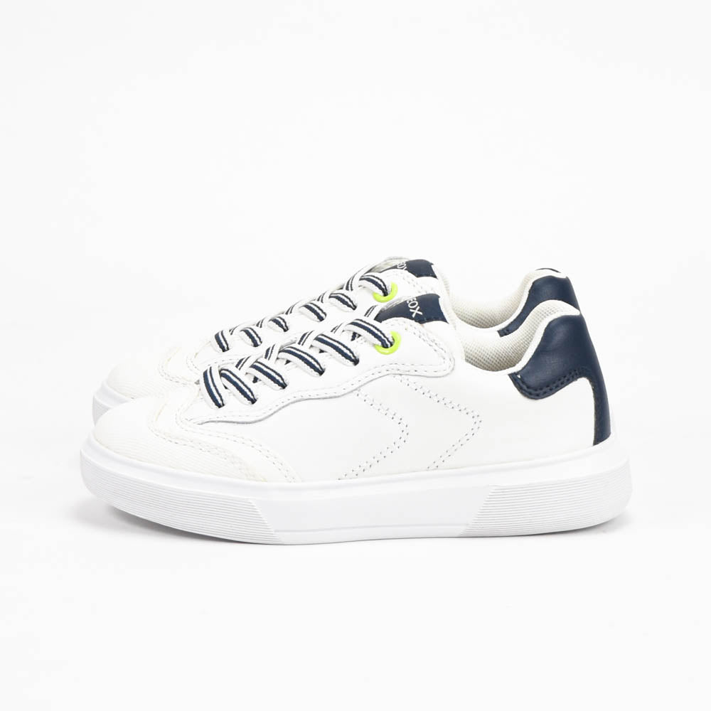 Geox Baskets Respirantes Enfant Blanc et Bleu