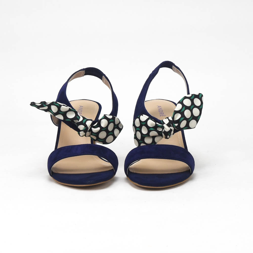 André Sandales à Talons et Nœud Imprimé Femme